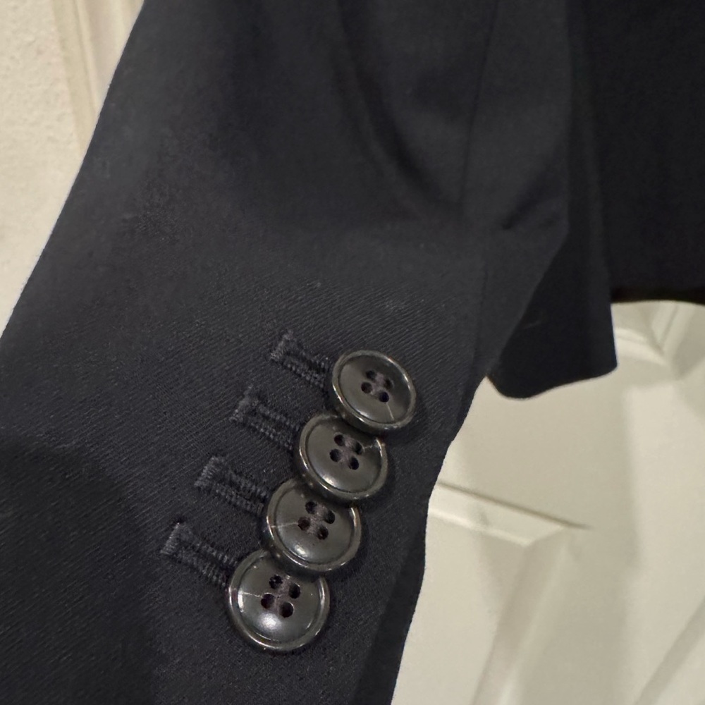 Madewell Black Cropped Double-Breasted Blazer - Picture 10 of 11